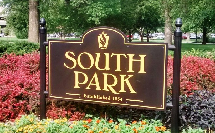Lawrence South Park sign